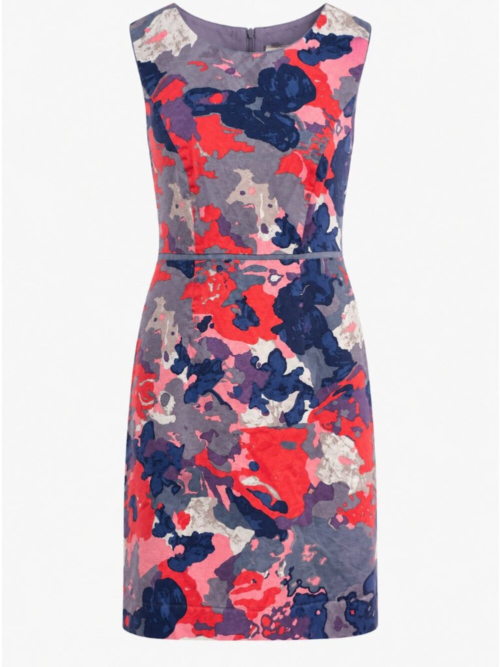 Boden Women Camo Color Floral Sleeveless Career Sheath Dress - Size 8